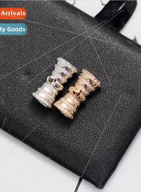 s925 silver spiral bracelet clasp connecting clasp micro-set