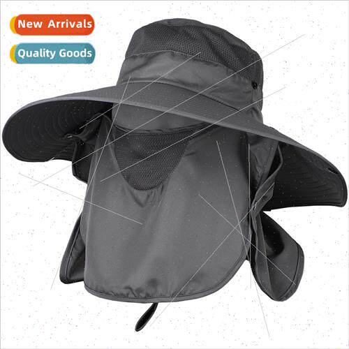 Enlarged brim 360 degree sunscreen outdoor hat men sun hat w