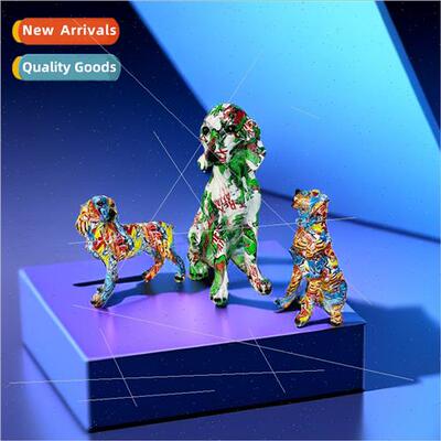 Graffi German Shepherd Dog Ornament Resin Crafts Home ving R