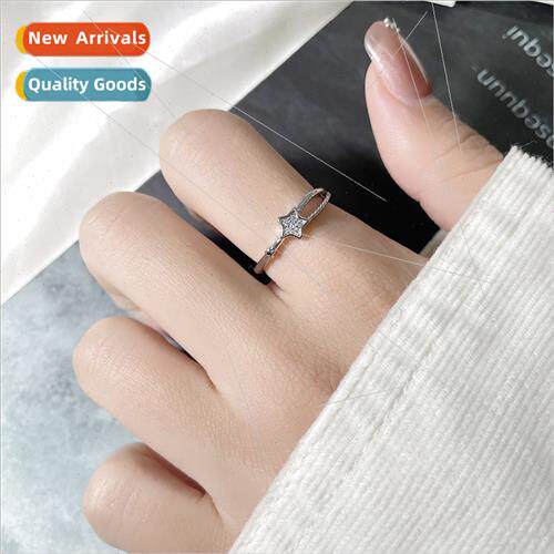 Meteor shower ring opening adjustable skeleton star-shaped k