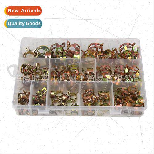 100PCS Boxed Colorful Zinc Plated Elastic Hoops 6-22mm Japan