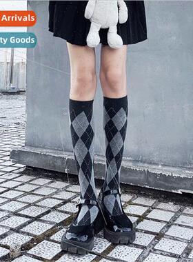 Spring and summer thin section diamond calf socks jk socks f