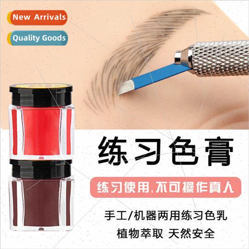 Embroidery semi-permanent practice color tattoo eyebrow blea