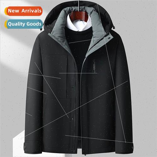Men work down jacket waterprocold warm anti-drilling down ja