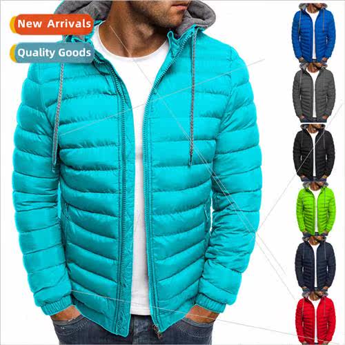 2022 new Korean  casual cotton clothing men short warm hoode