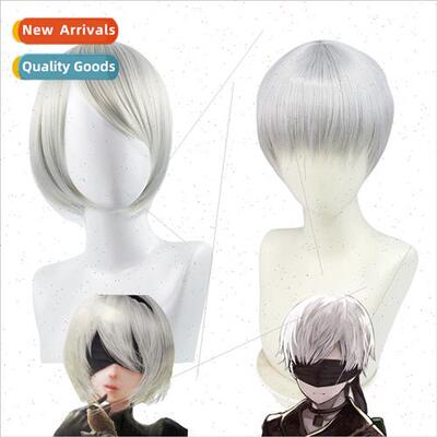er Mechanical Age lver Gray Wig 9S nier automata2Bcos Wigs l