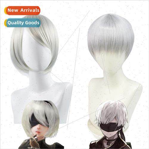 er Mechanical Age lver Gray Wig 9S nier automata2Bcos Wigs l