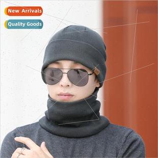 twoPCS outdoor padded hat ear scarf protective Winter cold