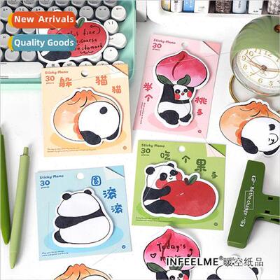 Sticky Notes Panda Tuanzi Cute Cartoon Student Memo Handbook