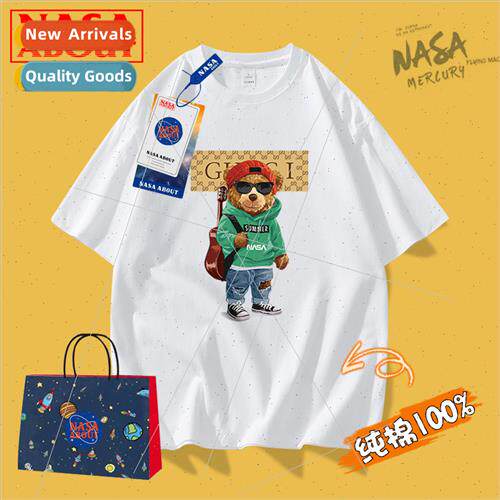 new short-sleeved T-shirt men women summer loose breathable