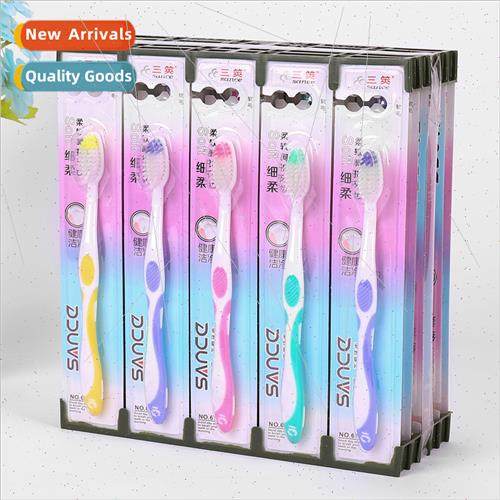 Elastic soft silk hotel household soft bristle adult toothbr