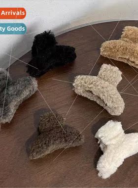 Plush grab clip French elegant trumpet bangs ehead broken ha