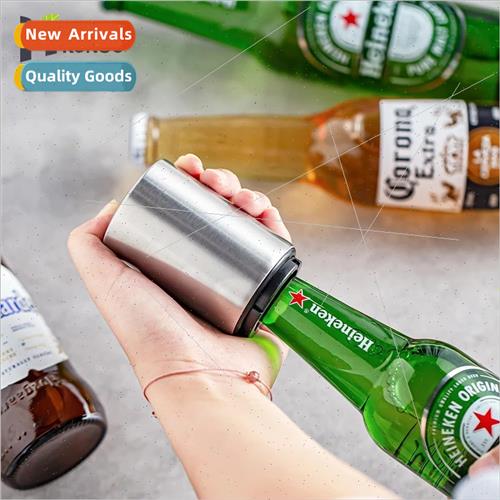 Stainless Steel Beer Bottle Opener Creative Press Type Wine