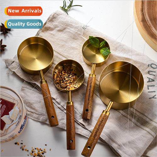 Gold Plated Stainless Steel Measuring Cups Measuring Spoons