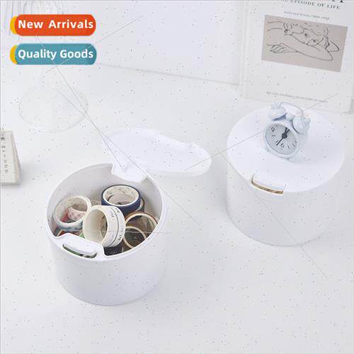 Large lid storage desktop plastic cotton swab box storage bu