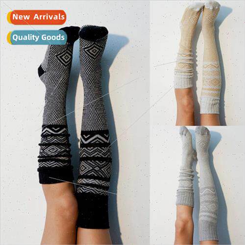 Europe fall and winter fashion knted wool socks long knee-hi