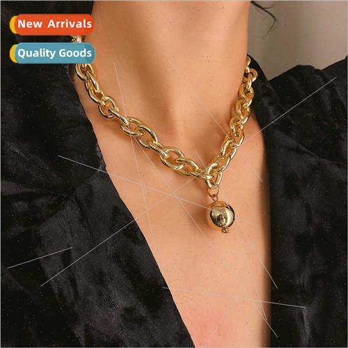 Europe punk thick chain collarbone chain female fashion simp