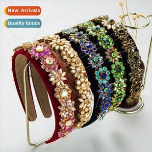 creative Europe flower accessories hea Hair rhinestone bands