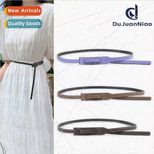 belt knotted double leather available thin sided vers ladies