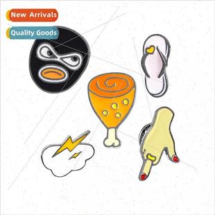 Europe cartoon brooch childish cute slippers/gestures/lightn
