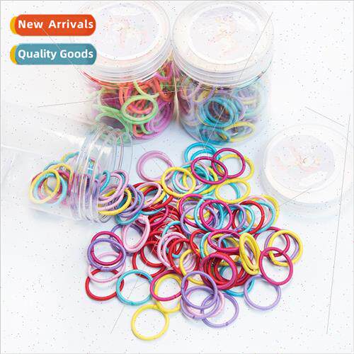 Korea black hair tie leather bparent-child girls hair access