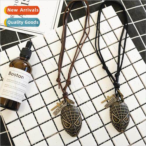 Necklace Europe New Necklace Spider Man Mask Vintage Necklac