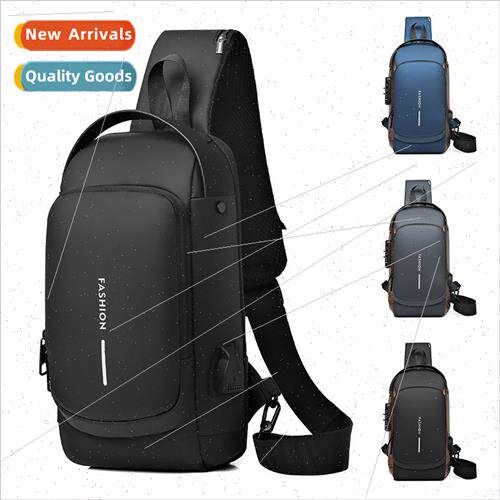 Motorcycle Chest Bag Password Anti-theft Men Bag Europe Fash