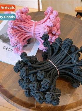 retro ins small sugar beans cute high elasticy hair rope cas