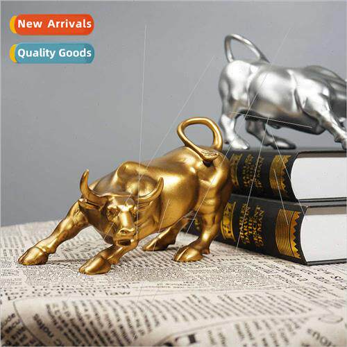 Imation copper Wall Set gold bull ornament home living room