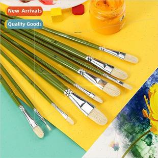 6pcs oil pastel brushes set tongue gouache brushes art acryl