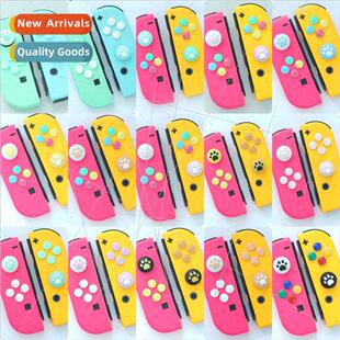 arrow cat button paw color cap sticker Swch keys