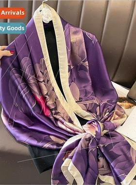 Spring summer autumn new Korean  simulation silk scarf femal