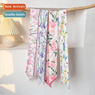 fresh lerature double Japanese small floral satin nec simple