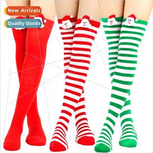 Father Christmas striped socks doll high socks knee high soc