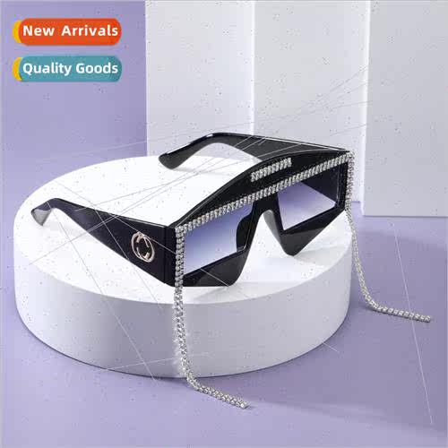 A5726 large frame triangle wh diamonds fashion sunglasses pe