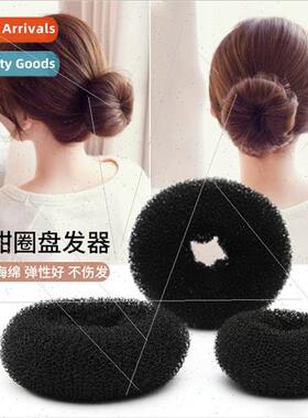 Korean hair accessories donut lazy coiffure Marble head fluf
