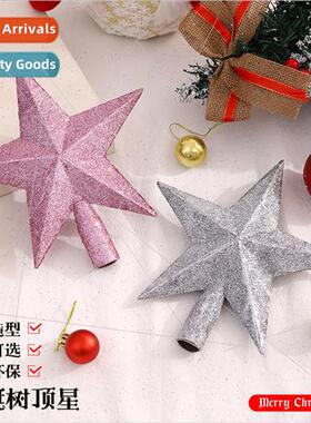 Christmas Christmas e top star decorations glter pentagram C