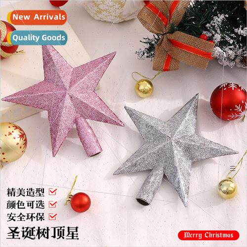 Christmas Christmas e top star decorations glter pentagram C