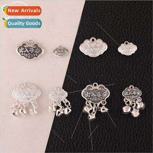 Long life lock pendant diy ethnic retro long life lock penda