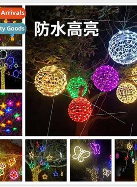led project lighting lights rattan ball light string park la