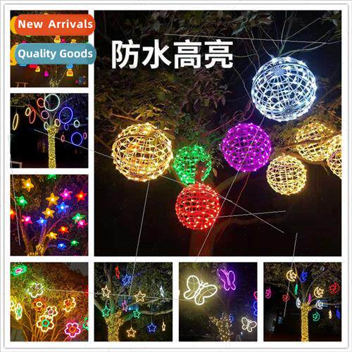 led project lighting lights rattan ball light string park la