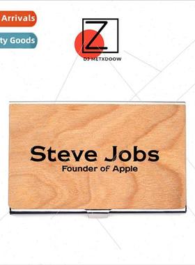 Wooden aluminum cred card case business card case card case