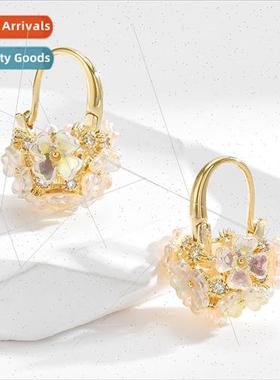 New flowers married flower group sweet elegant zirconia shel