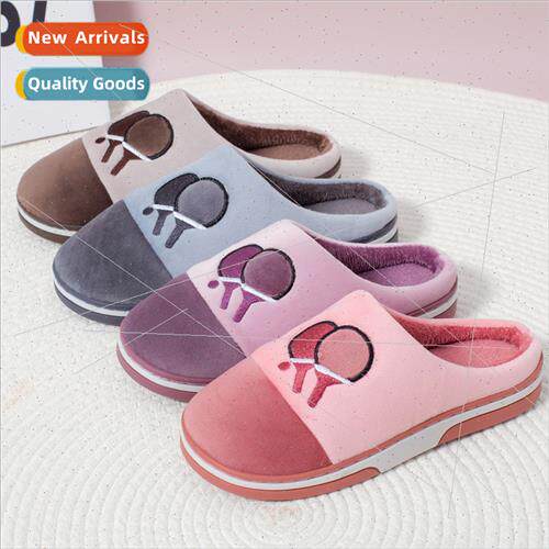 Cotton slippers fashion female fall winter home indoor coupl