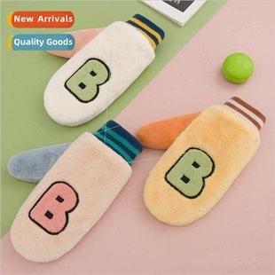 ladies outdoor ski padded col Winter thickened gloves