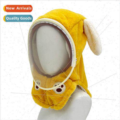 Children hat scarf mask one rabb ears cold warm ear protecti