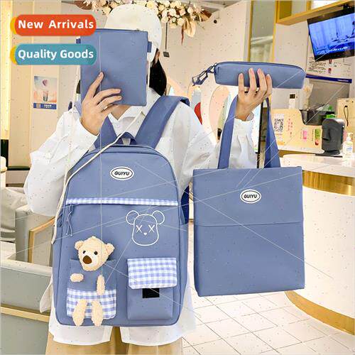 schoolbag make-up bag Korean girls shoulder bag large capacy