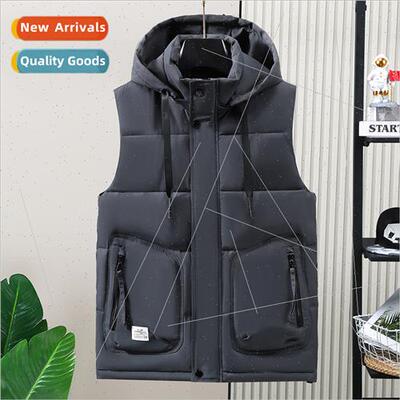 High- vest men jackets thickened fall winter youth plus size