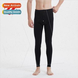 High-grade silk wool thermal pants men pants fall winter thi