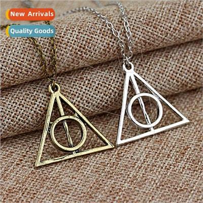 na Deathly Hallows Resurrection Stone Pendant Necklace Vinta
